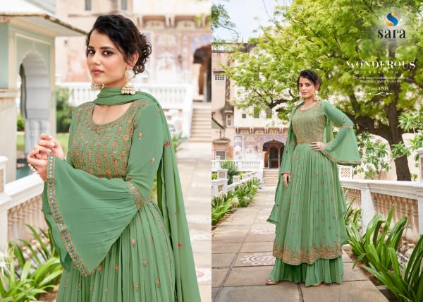 Sara Maahi Heavy Georgette Designer Embroidery Suit Collection